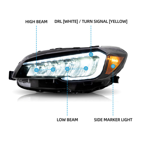 VLAND LED Headlights for 2015-2021 Subaru WRX