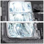 VLAND LED Reflection Bowl Headlights For 2007-2013 GMC Sierra 1500 2500HD 3500HD