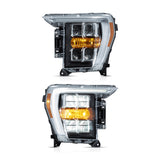 VLAND LED Reflection Bowl Headlights For 14th Gen 2021-2024 Ford F150