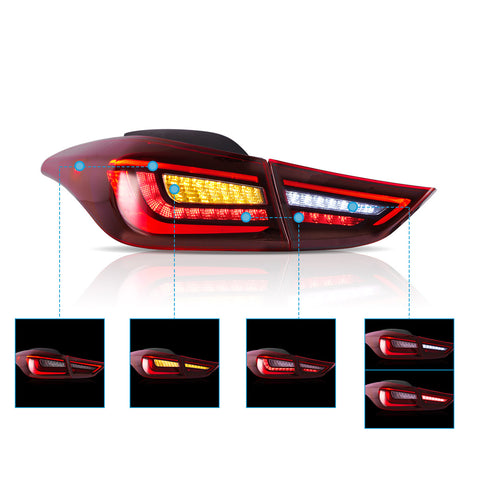 VLAND LED Tail Lights for Hyundai Elantra 2011-2015