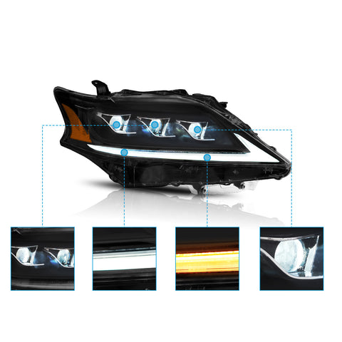 VLAND Full LED Headlights For Lexus RX 270 350 450h 2013-2015