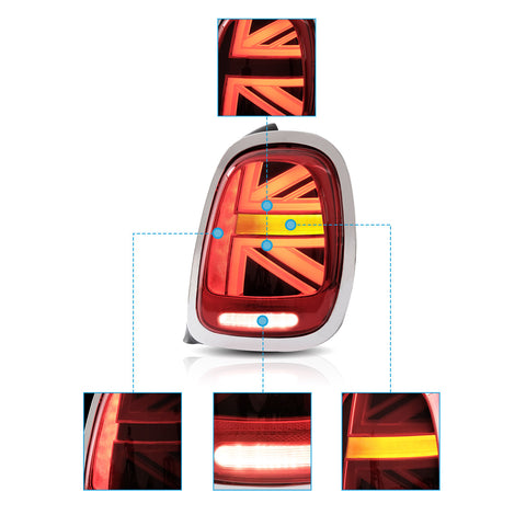 VLAND LED Tail Lights for 2014-2019 Mini Cooper Hatch F55 F56 F57