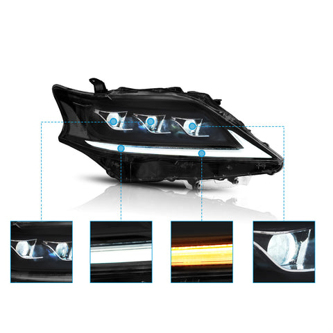 VLAND Full LED Headlights For Lexus RX 270 350 450h 2013-2015