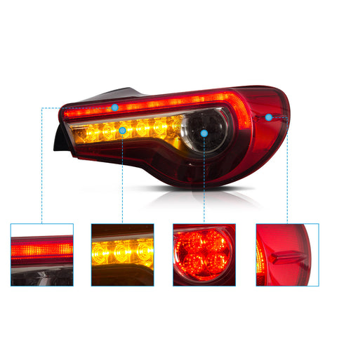 VLAND LED Tail Lights for Toyota 86 2012-2020 & Subaru BRZ & Scion FR-S