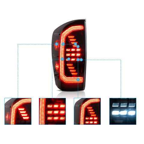 VLAND LED Taillights for Toyota Tacoma 2016-2023 With start-up animation