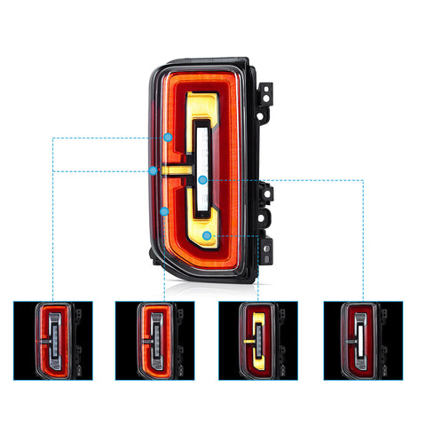 VLAND LED Tail lights For Ford Bronco 2021-2024 With Dynamic Welcome Lighting