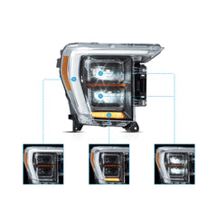 VLAND LED Matrix Headlights For 2021-2024 Ford F150