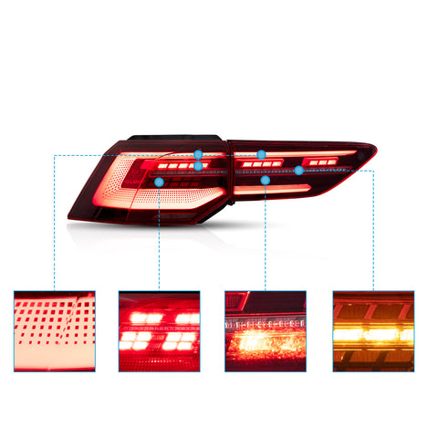 VLAND LED Tail Lights For Volkswagen Golf Mk8 2020-2023