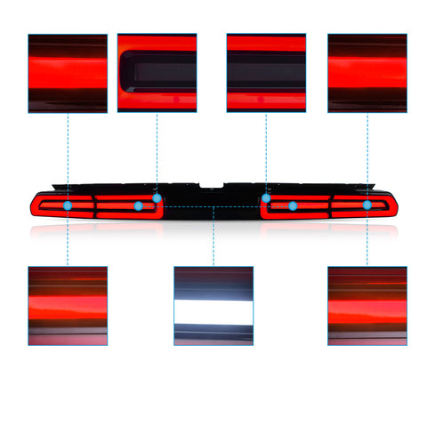 VLAND LED Tail Lights for Dodge Challenger 2008-2014