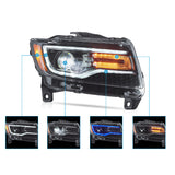 VLAND LED Headlights For 2011-2013 Jeep Grand Cherokee (WK2)