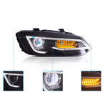 VLAND LED Headlights For Volkswagen Polo MK5 2009-2017