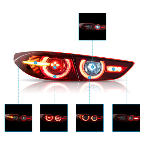 VLAND Tail Lights for Mazda 3 Axela Sedan 2019-2021