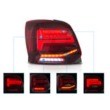 VLAND LED Tail Lights For Volkswagen Polo 2009-2017