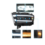 VLAND LED Headlights For RAM 1500 2019-2024