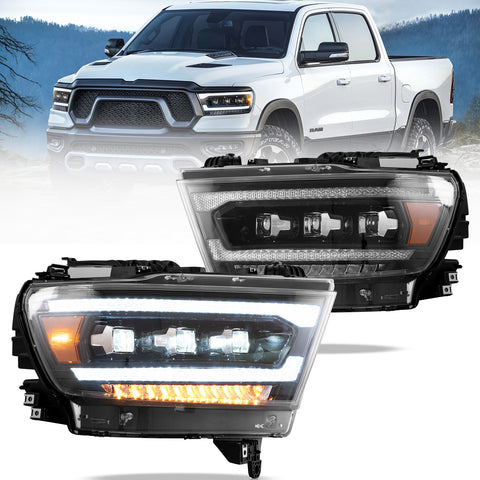 VLAND LED Headlights For Dodge RAM 1500 2019-2024