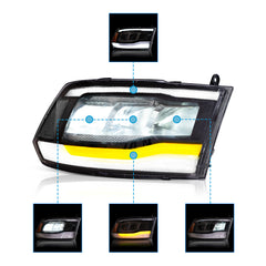 VLAND LED Headlights For 2009-2018 RAM 1500 2500 3500