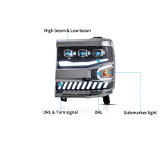 VLAND LED Headlights For 2016-2018 Chevrolet Silverado 1500