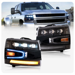 VLAND LED Headlights For Chevrolet Silverado 1500 2500HD 3500HD 2007-2013
