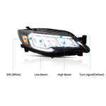 VLAND LED Headlights For Subaru Impreza 2008-2011 & WRX 2008-2014