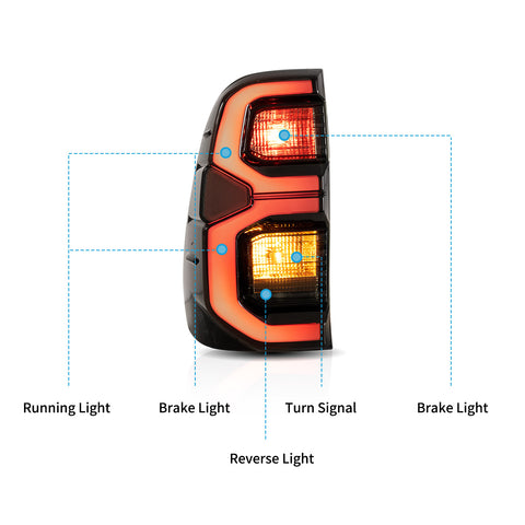 VLAND LED Tail Lights For Toyota Hilux 2015-2020