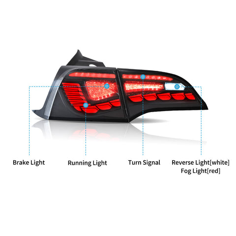VLAND LED Taillights For 17-23 Tesla Model 3 & 20-22 Tesla Model Y with start-up animation
