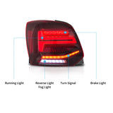 VLAND LED Tail Lights For Volkswagen Polo 2009-2017