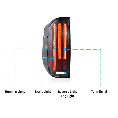 VLAND LED Tail Lights For 2014-2021 Toyota Tundra With Startup Animation