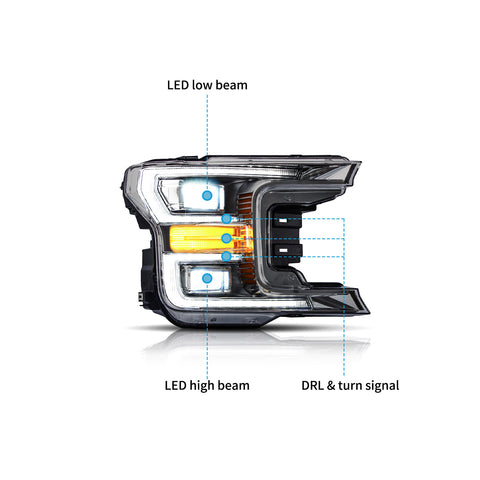 VLAND LED Headlights For Ford F150 2018-2020