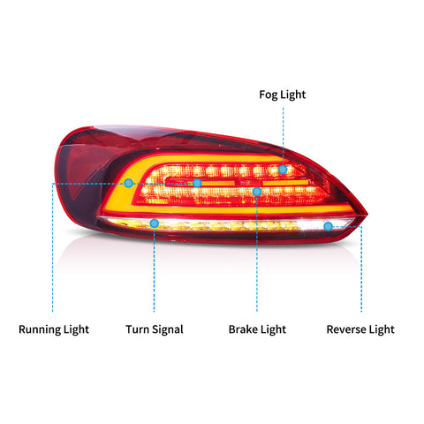 VLAND LED Taillights For 2009-2014 Volkswagen Scirocco