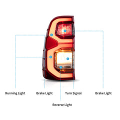 VLAND LED Tail Lights For Toyota Hilux 2015-2020