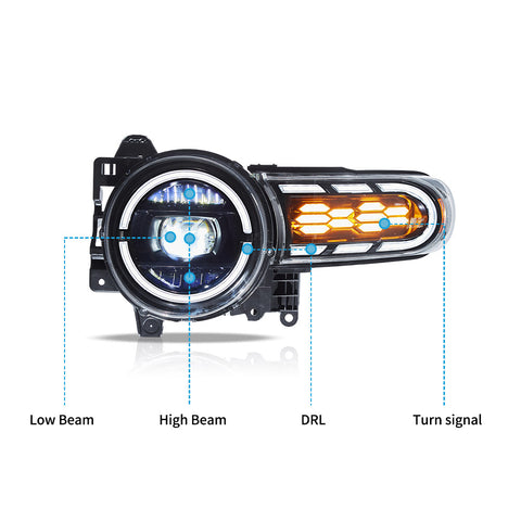 VLAND LED Headlights For 2006-2022 Toyota Fj Cruiser XJ10