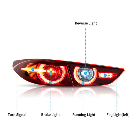VLAND Tail Lights for Mazda 3 Axela Sedan 2019-2021