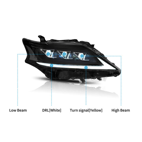 VLAND Full LED Headlights For Lexus RX 270 350 450h 2013-2015