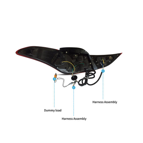 VLAND LED Tail Lights for Hyundai Elantra 2011-2015