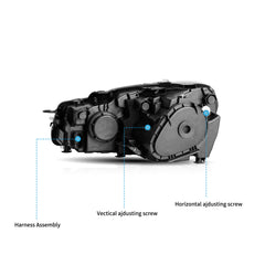 VLAND LED Headlights For 2009-2014 Volkswagen Golf 6 MK6(Europe is 2008-2012)