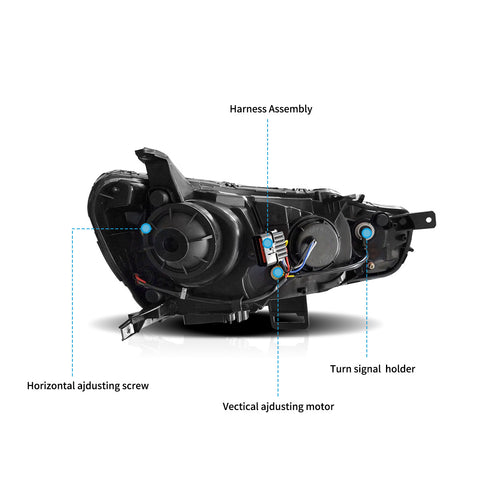 VLAND LED Headlights for Mitsubishi Lancer / EVO X 2008-2017