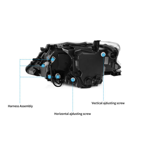 VLAND Full LED Headlights For Lexus RX 270 350 450h 2013-2015