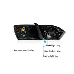 VLAND LED Taillights for Volkswagen Jetta Sagitar 2012-2014