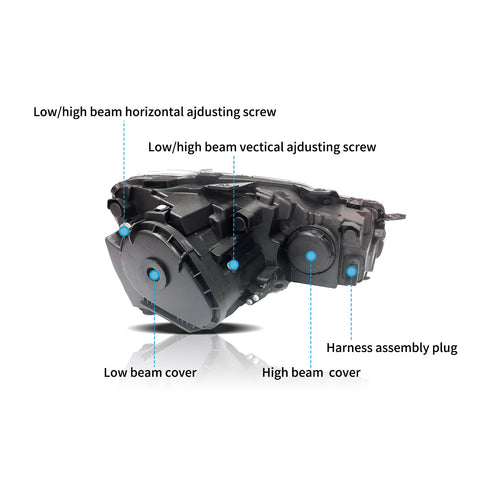 VLAND LED Headlights For VOLKSWAGEN Golf 6 MK6 2009-2014