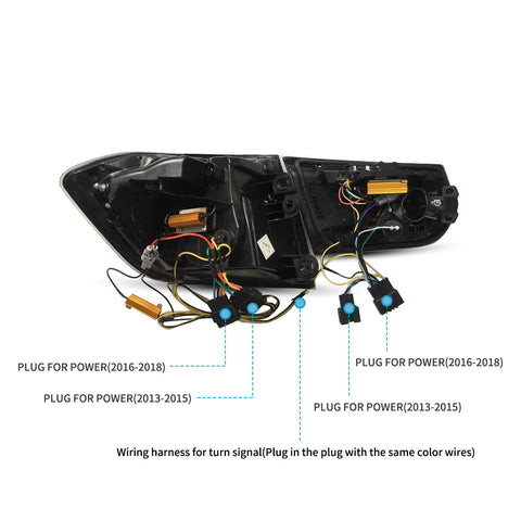 VLAND LED Tail Lights For 2012-2019 BMW 3 Series F30