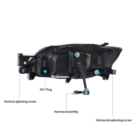 VLAND LED Headlights For Subaru Impreza 2008-2011 & WRX 2008-2014