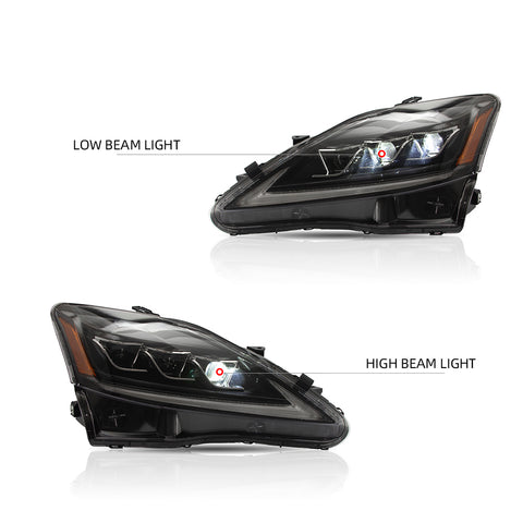 Vland Full LED Headlights For 2006-2013 Lexus IS250, IS350, ISF