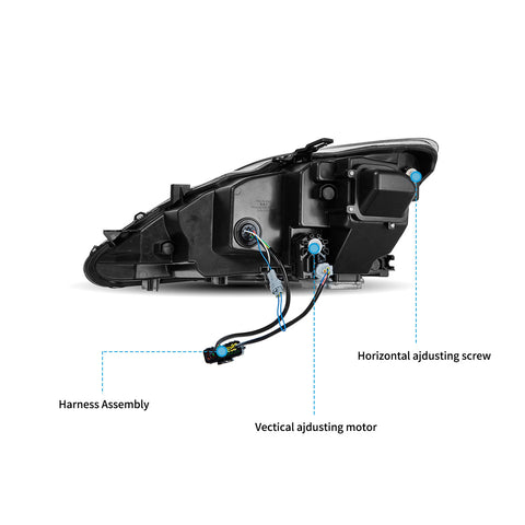 Vland Full LED Headlights For 2006-2013 Lexus IS250, IS350, ISF