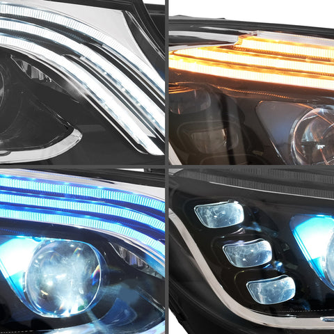 VLAND LED Headlights For 2014-2017 Mercedes Benz S-Class Sedan W222