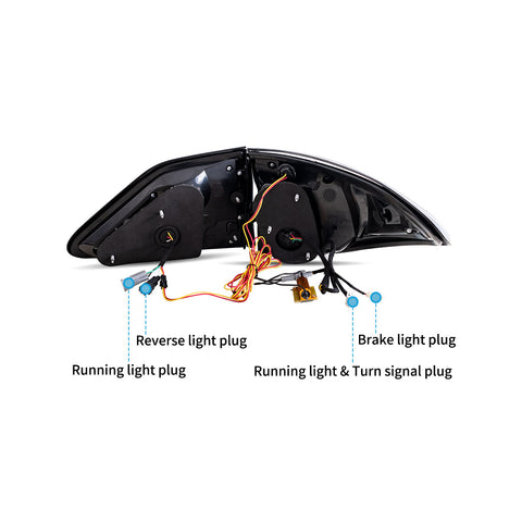 VLAND LED Taillights For Lexus RX 350 400h 450h 450hL 2010-2015 3rd gen