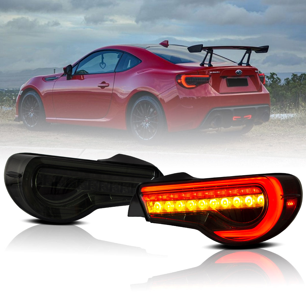 VLAND LED Tail Lights for Toyota 86 2012-2020 & Subaru BRZ 2012-2020 & Scion FR-S 2012-2020