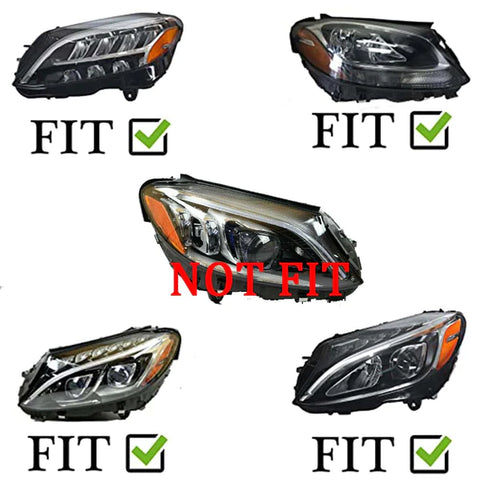 VLAND LED Headlights For 2015-2020 Mercedes Benz C-Class 4th Gen. W205