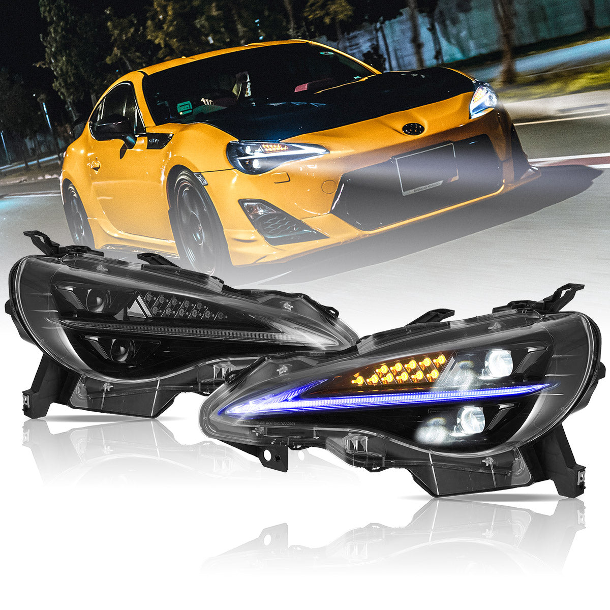 VLAND LED Headlights For 2012-2020 Toyota 86 GT86 & Scion Frs & Subaru Brz