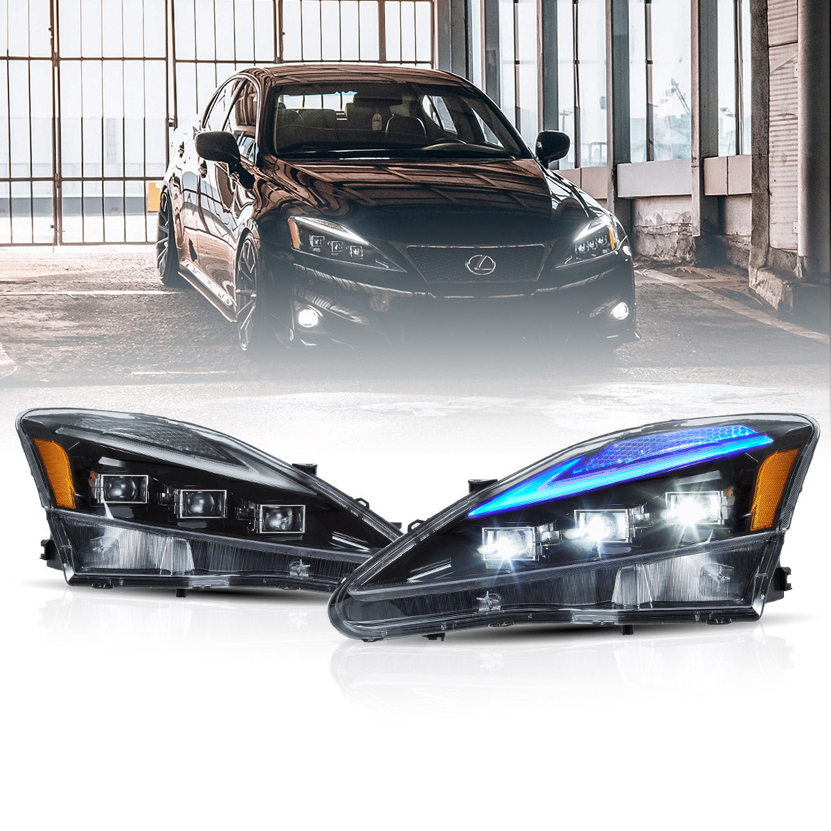 VLAND LED Headlight And Taillight Kit For 2006-2013 Lexus IS350 250 ISF Suits
