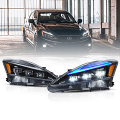 Vland Full LED Headlights For 2006-2013 Lexus IS250, IS350, ISF